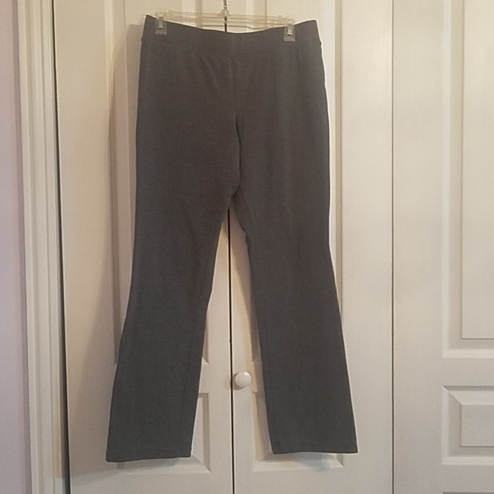 Gray knit pants